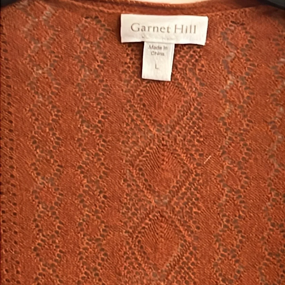 Garnet Hill Organic Cotton and Linen Ruana Size Large NWOT